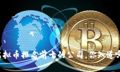 中国虚拟币排名前十的公司，你知道哪些吗？